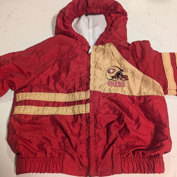 Kids Jacket - Red and Gold - Picture 1 of 7